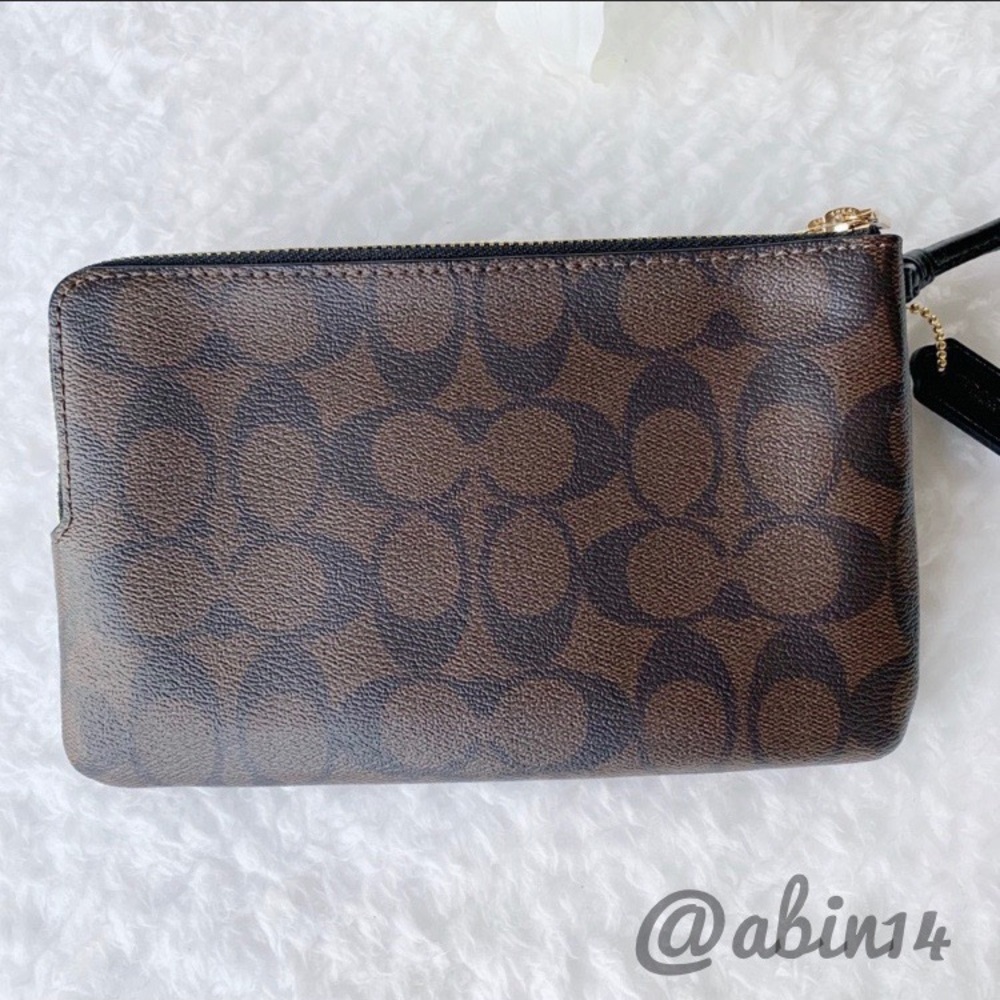 NWT Coach (LARGER SIZE) Double Zip Wallet/Wristlet - Picture 8 of 10